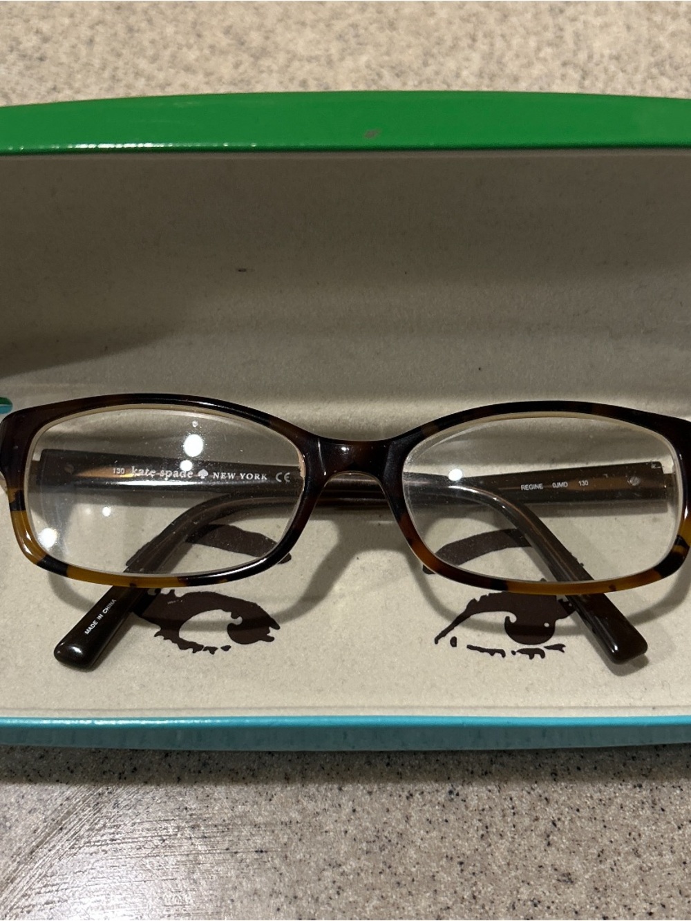Kate Spade RX glasses with case